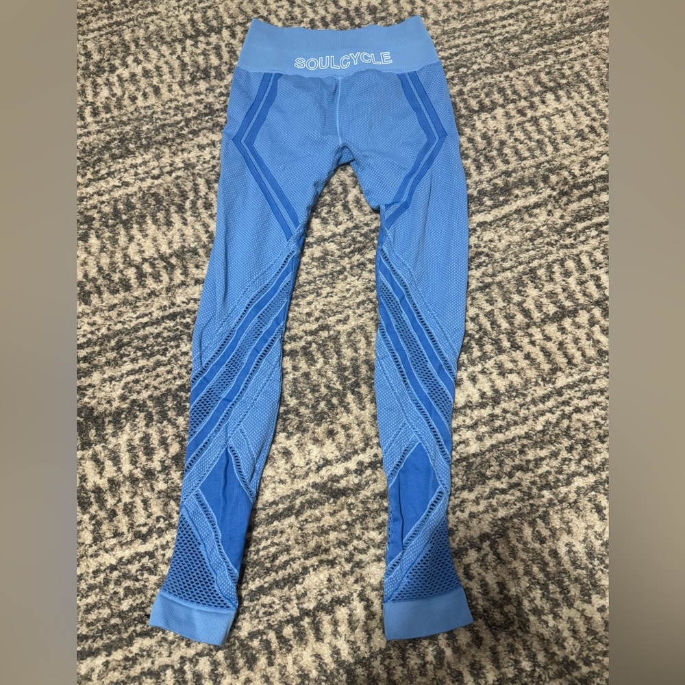 Blue Soulcycle leggings, size s